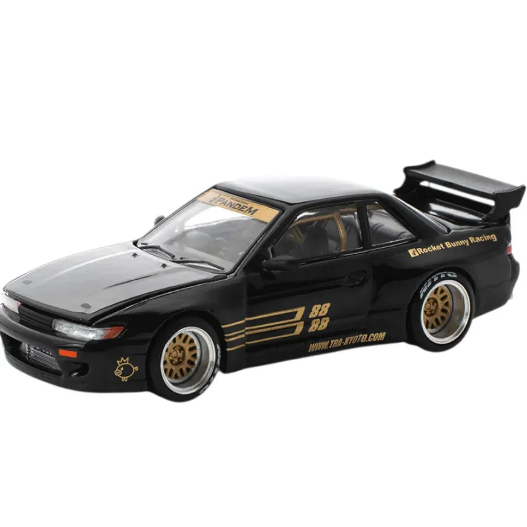 POP RACE PR64 Pandem Nissan Silvia S13 1:64 Scale Diecast Model Car – Widebody Racing Edition