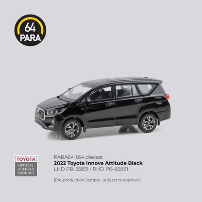 PARA64 Toyota Innova 2022 – LHD Attitude Black | 1:64 Diecast MPV