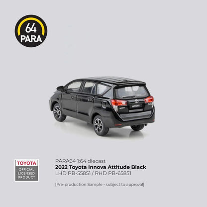 PARA64 Toyota Innova 2022 – LHD Attitude Black | 1:64 Diecast MPV