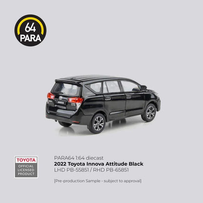 PARA64 Toyota Innova 2022 – LHD Attitude Black | 1:64 Diecast MPV