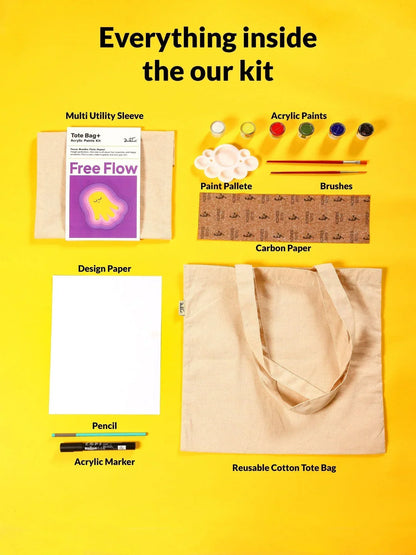 Tote Bag - DIY Botanical doodle kit by Dastkhat - Jaiman Toys