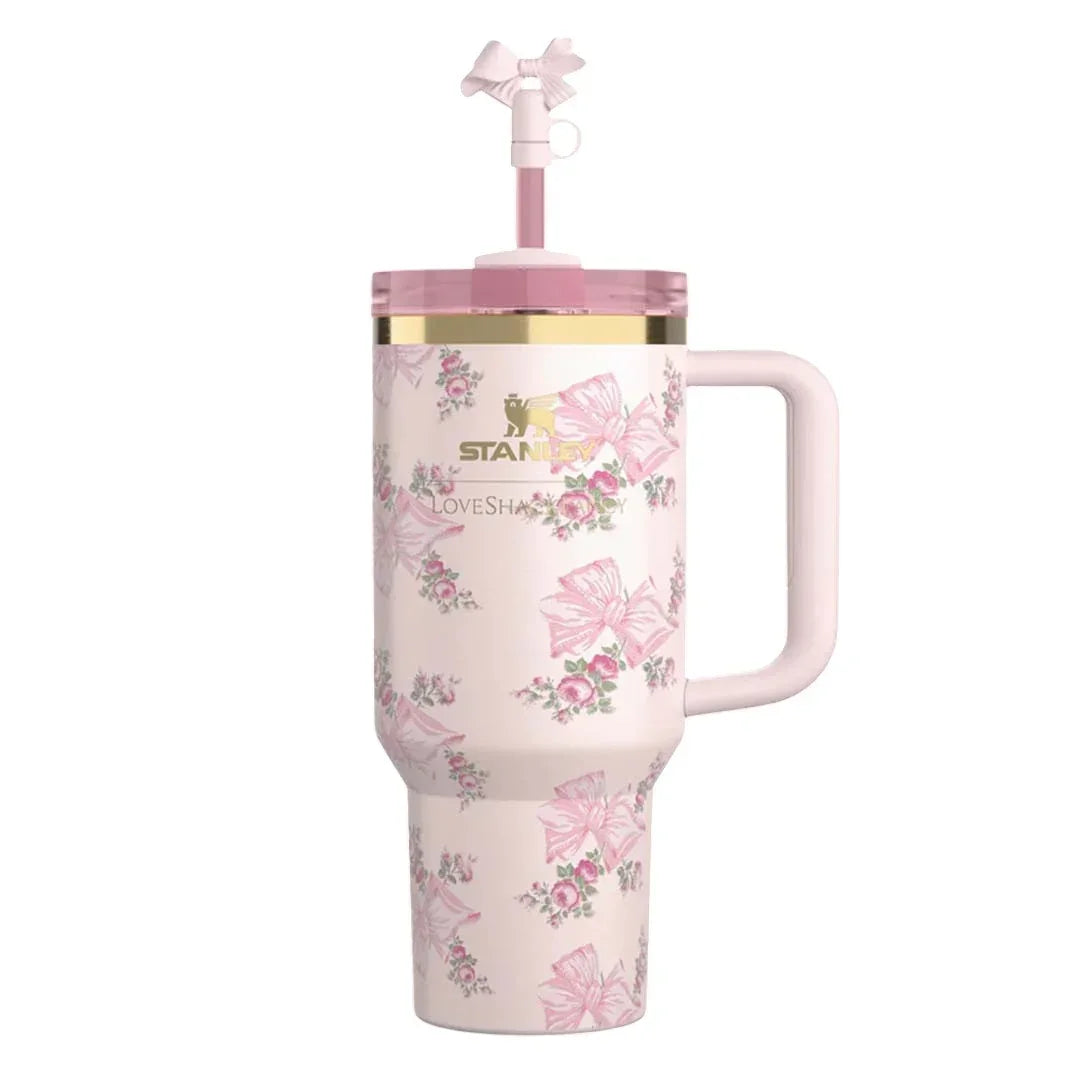 STANLEY Quencher H2.0 FlowState Stainless Steel Vacuum Insulated Tumbler with Lid and Straw for Water, Iced Tea or Coffee (Heather, 40 oz) – The Ultimate Valentine’s Gift! - Jaiman Toys