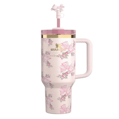 STANLEY Quencher H2.0 FlowState Stainless Steel Vacuum Insulated Tumbler with Lid and Straw for Water, Iced Tea or Coffee (Heather, 40 oz) – The Ultimate Valentine’s Gift! - Jaiman Toys