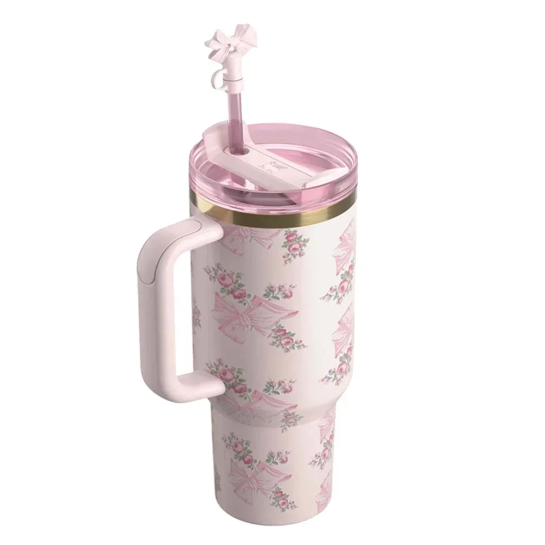 STANLEY Quencher H2.0 FlowState Stainless Steel Vacuum Insulated Tumbler with Lid and Straw for Water, Iced Tea or Coffee (Heather, 40 oz) – The Ultimate Valentine’s Gift! - Jaiman Toys