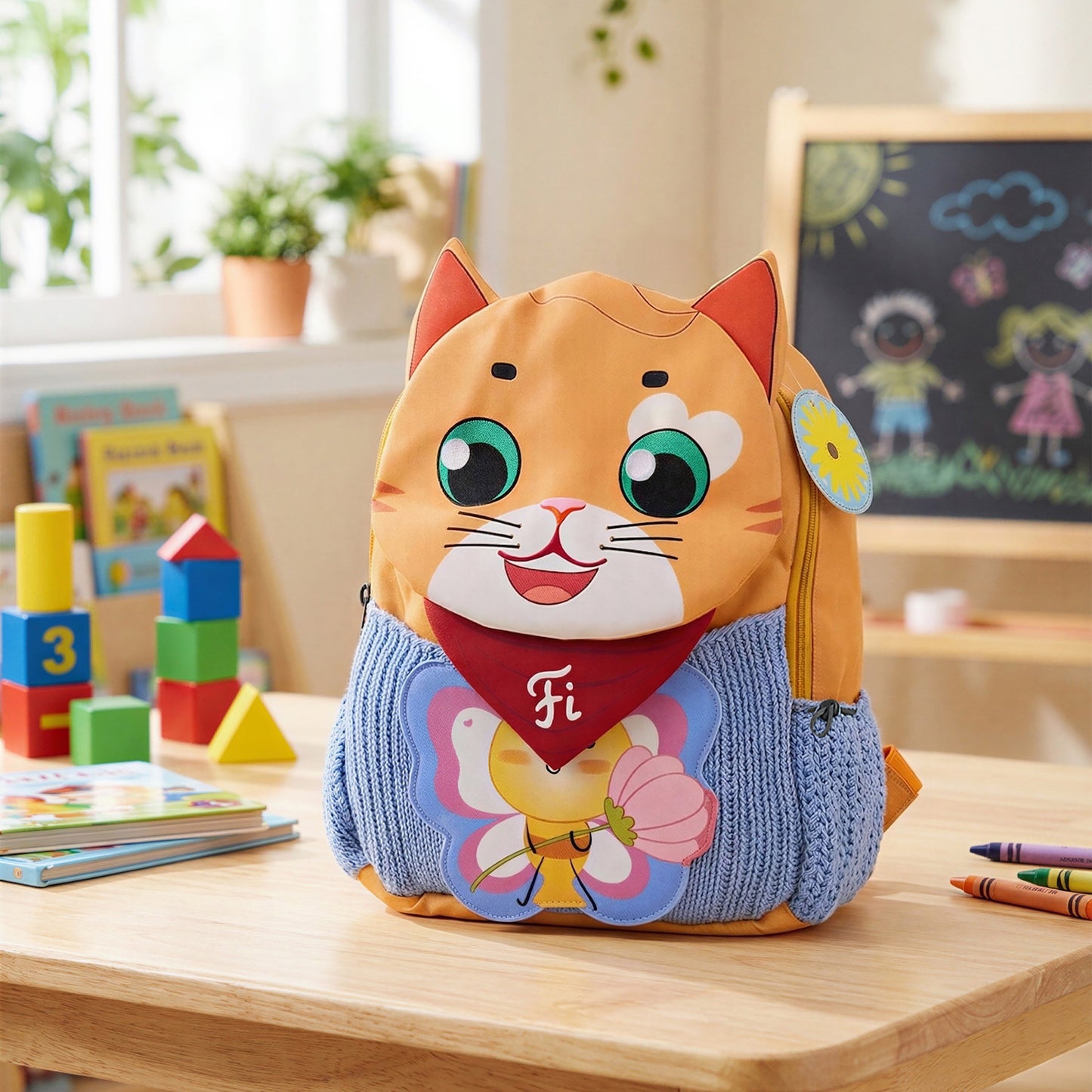 Filli & Me Filli & Butterfly HugBag | 10L Preschool Backpack for Kids (2–3 Years) | Lightweight School & Travel Bag