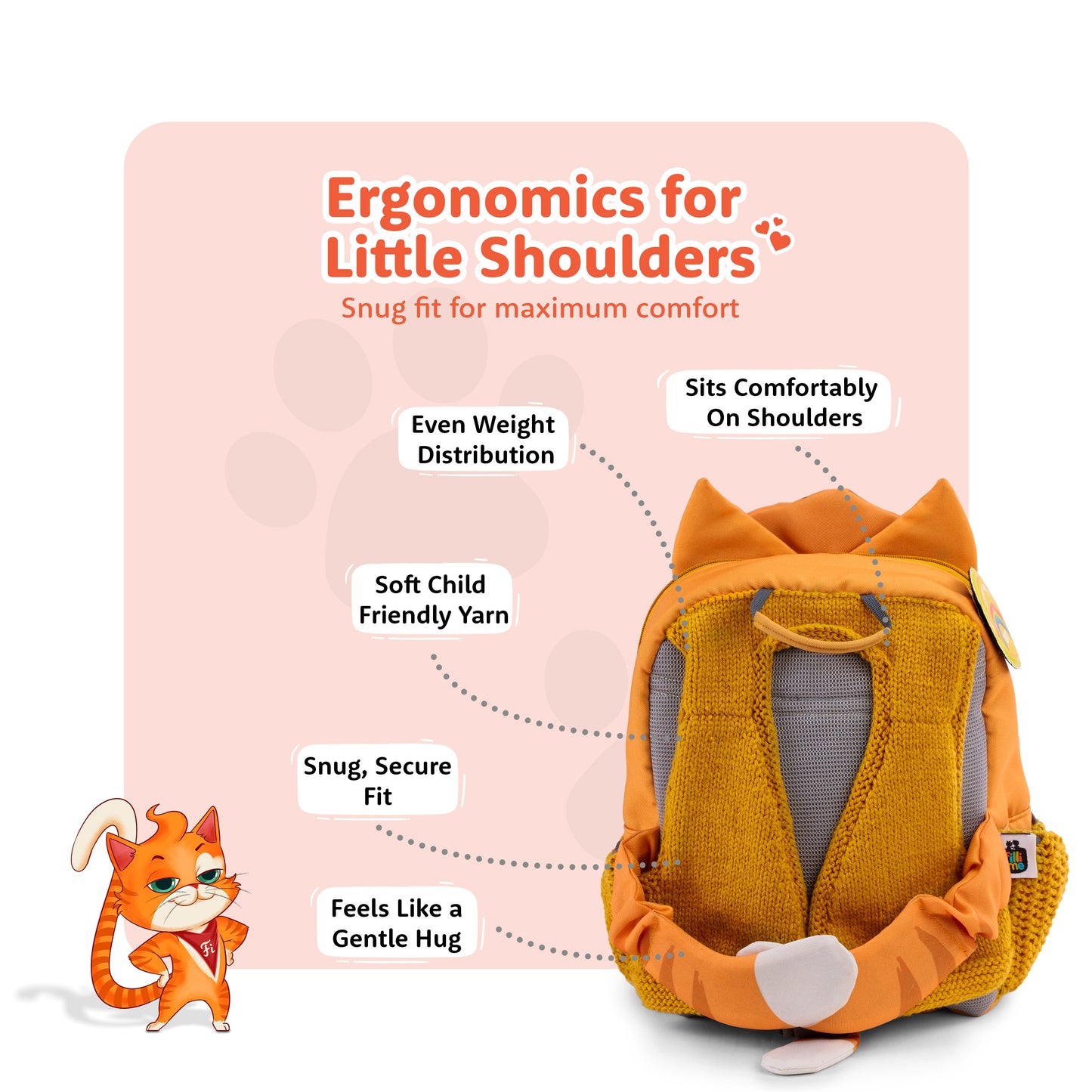 Filli & Me Classic Filli HugBag | 10L Preschool Backpack for Kids (2–3 Years) | Lightweight School & Travel Bag