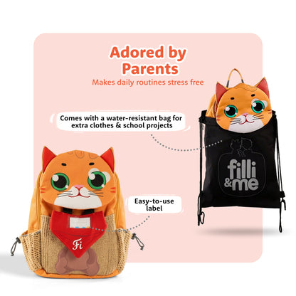 Filli & Me Filli & Numbers HugBag | 10L Preschool Backpack for Kids (2–3 Years) | Lightweight School & Travel Bag