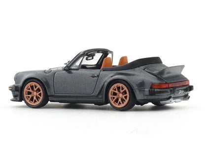 Rhino Model 1:64 Porsche Scale Singer 930 Turbo Study Cabriolet Convertible – Grey Diecast Car Model - Jaiman Toys