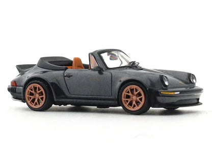 Rhino Model 1:64 Porsche Scale Singer 930 Turbo Study Cabriolet Convertible – Grey Diecast Car Model - Jaiman Toys