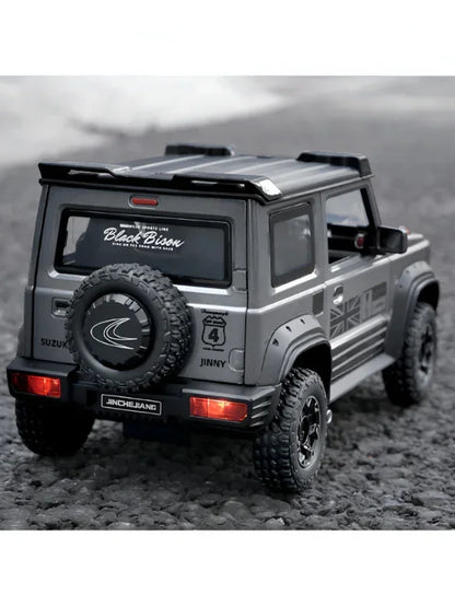 Joy Junction 1:24 Suzuki Jimny Off-Road Diecast Model – Openable Doors, Pull-Back Action Lights & Sound with 4 variation (JJ269)