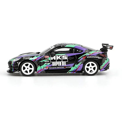 Mini GT 1:64 LB-Silhouette WORKS GT Nissan 35GT-RR Ver.2 Blue – Liberty Walk Widebody+ Toyota GR86 HKS TYPE R 2022 Tokyo Auto Salon RHD Diecast Model