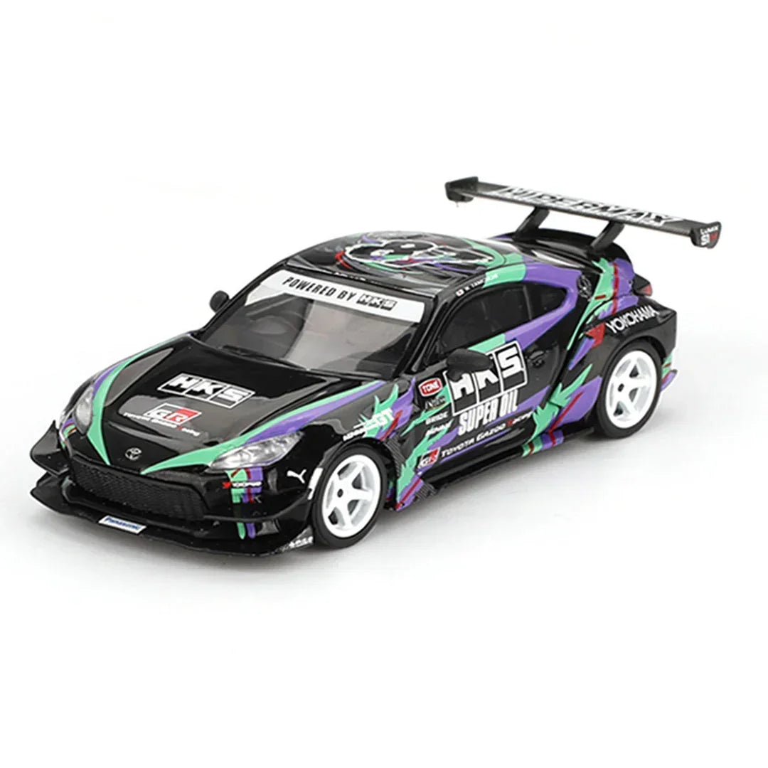 Mini GT 1:64 LB-Silhouette WORKS GT Nissan 35GT-RR Ver.2 Blue – Liberty Walk Widebody+ Toyota GR86 HKS TYPE R 2022 Tokyo Auto Salon RHD Diecast Model