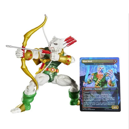 Hasbro Marvel Legends x Magic: The Gathering – Man-Wolf Action Figure | Spider-Man Collectible with Exclusive Foil Trading Card