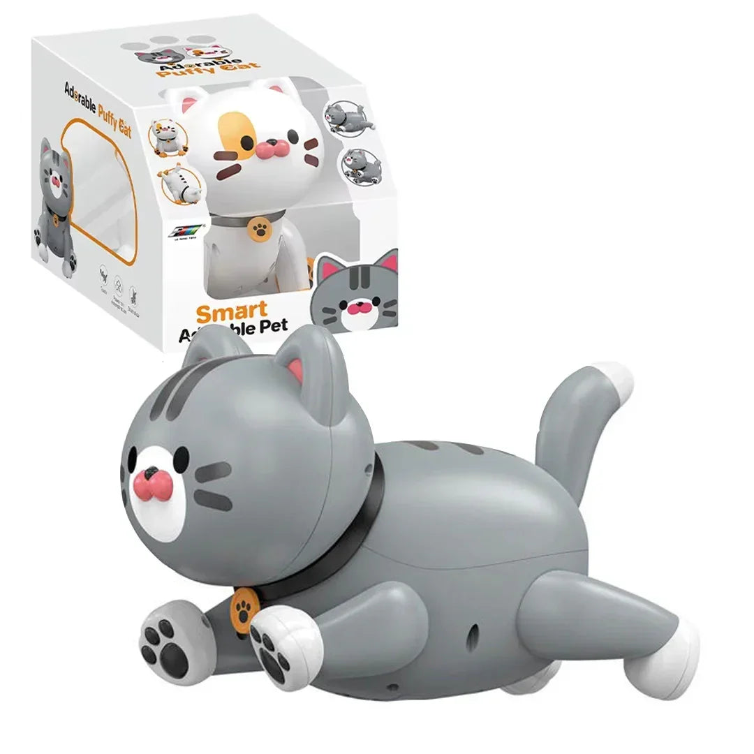 Early Education RC Puffy Cat Toy – Interactive Electric Dudu Cat for Kids - Jaiman Toys