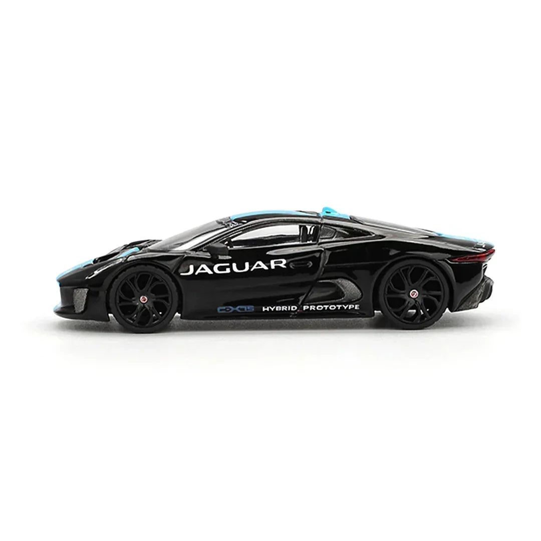 Mini GT 1:64 Jaguar C-X75 Black + NISSAN Z VEILSIDE FFZ400 GOLD CHROME Diecast Scale Model Car