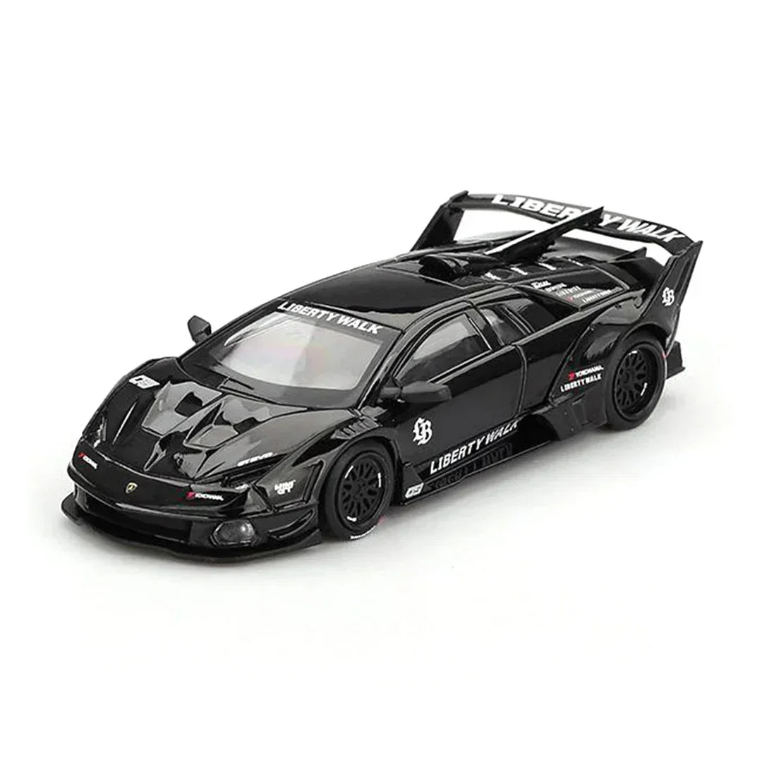 Mini GT 1:64 Toyota Supra A80 Top Secret GT-300 Purple + Lamborghini Murcielago GT Evo Black – Set of 2 Diecast Cars