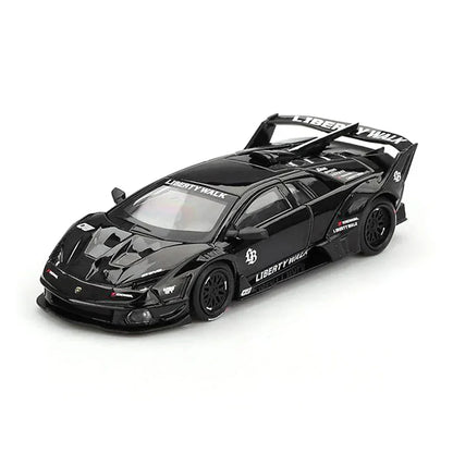Mini GT 1:64 Toyota Supra A80 Top Secret GT-300 Purple + Lamborghini Murcielago GT Evo Black – Set of 2 Diecast Cars