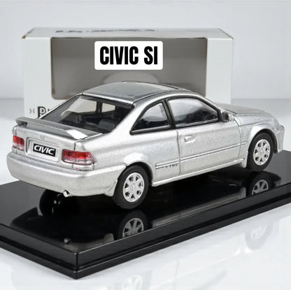 Para64 – 1999 Honda Civic Si EM1 Vogue Silver Metallic | 1:64 Scale Diecast Car