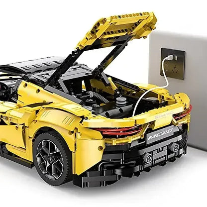Rastar 1:8 R/C Maserati MC20 Building Bricks Car – 3466 Pieces  Scale Remote Control Supercar Model