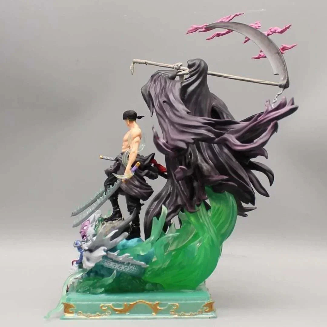 Ultimate Action One Piece Roronoa Zoro 26 CM Grim Reaper Statue Figure | Anime Collectible PVC Action Display Model