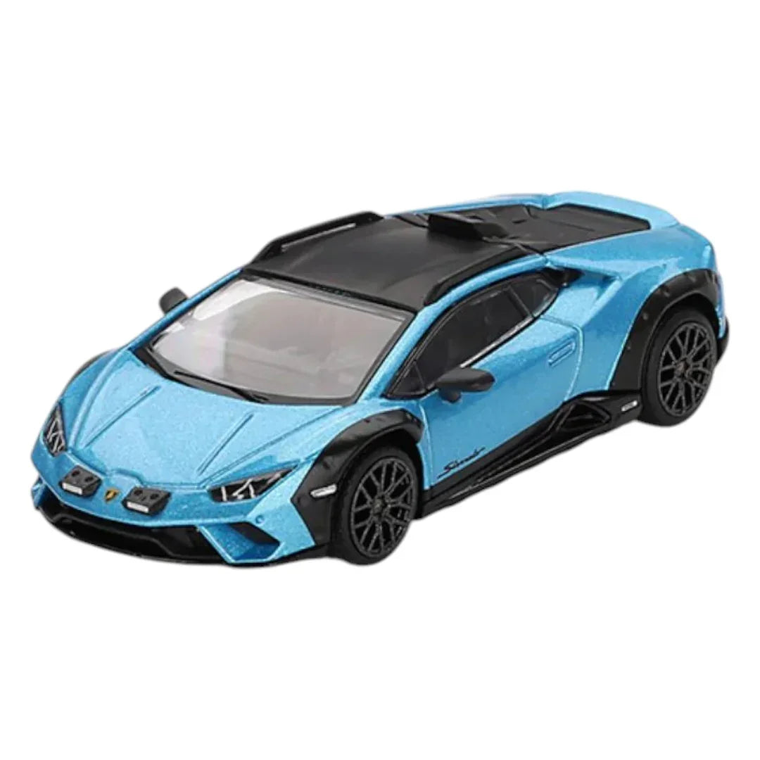 Mini GT #807: Lamborghini Huracán Sterrato Blu Aegir 1:64 - Jaiman Toys