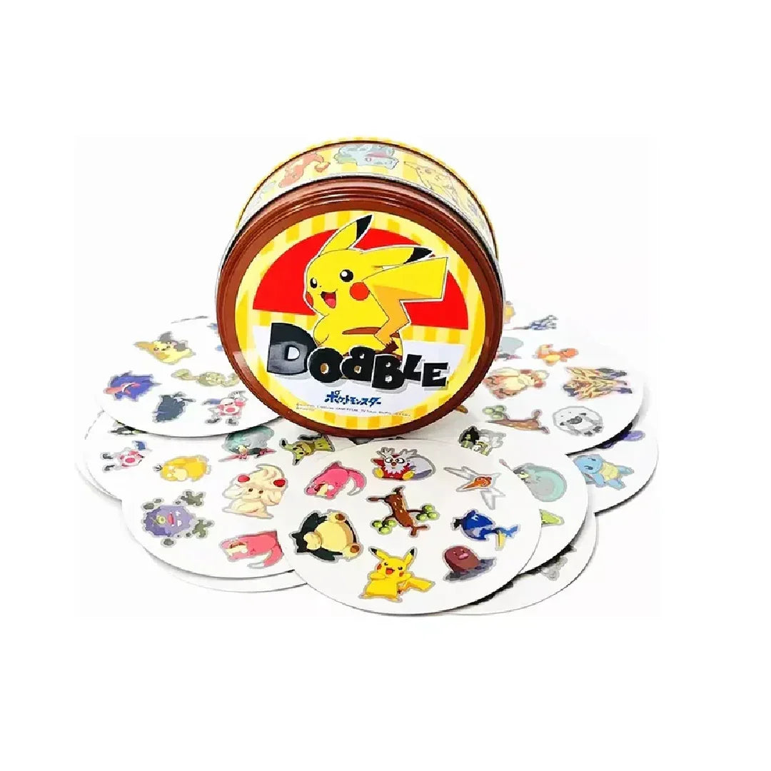 DOBBLE Pokemon Spot It Games - Card Game! 55 Cards, 5 Mini Games, 2-8 Players Quick 15-Min Play Time Age 6+ ( Japanese Catalogue ) - Jaiman Toys