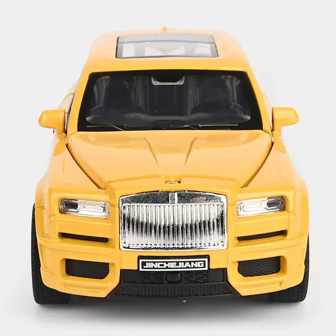 JOY JUNCTION 1:32 Luxury SUV Diecast Car – Yellow Alloy Metal Model with Openable Doors | Premium Collector Edition