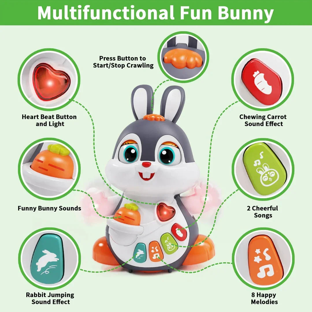 HOLA Multifunctional Fun Bunny – Interactive Sound & Light Toy for Toddlers - Jaiman Toys