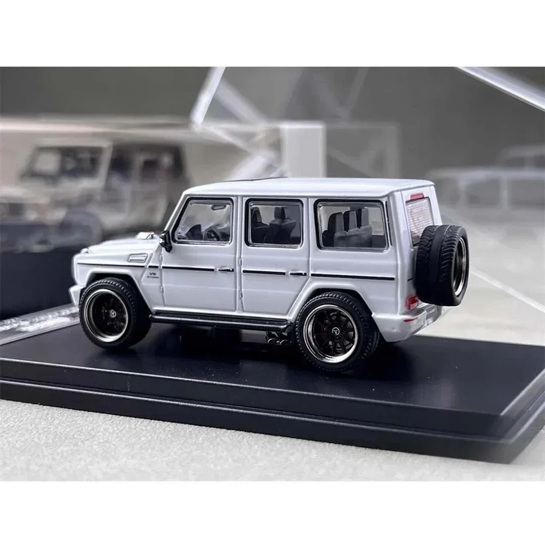 LMF 1/64 Scale Mercedes-Benz G63 White Diecast Car Model Toy Collection Gift - Jaiman Toys