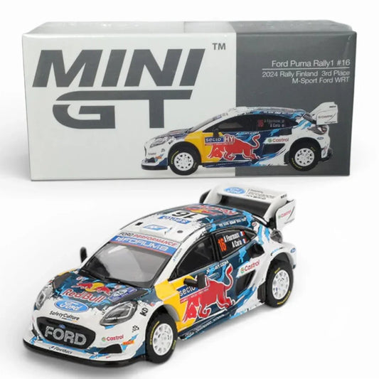 Mini GT 1:64 Ford Puma Rally1 #16 M-Sport Ford WRT 2024 Rally Finland 3rd Place