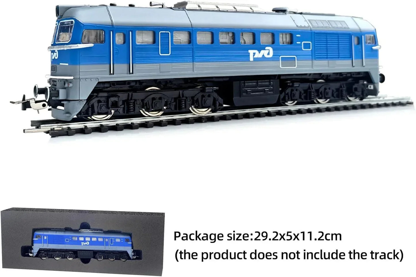HANFIY 96420 HO Scale Russian M62 Diesel Locomotive – Power Train Model 1:87 Realistic Railway Engine