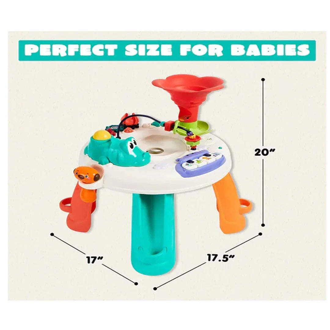 Activity Table, Toddler Music Learning Table with Sound, Lights, 3 Ball Games, 9 Activities, Piano, Beads, Kids Discover Explore Activity Center, Baby Toy for Boys & Girls (Multicolor) - Jaiman Toys