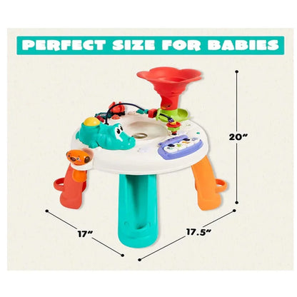 Activity Table, Toddler Music Learning Table with Sound, Lights, 3 Ball Games, 9 Activities, Piano, Beads, Kids Discover Explore Activity Center, Baby Toy for Boys & Girls (Multicolor) - Jaiman Toys