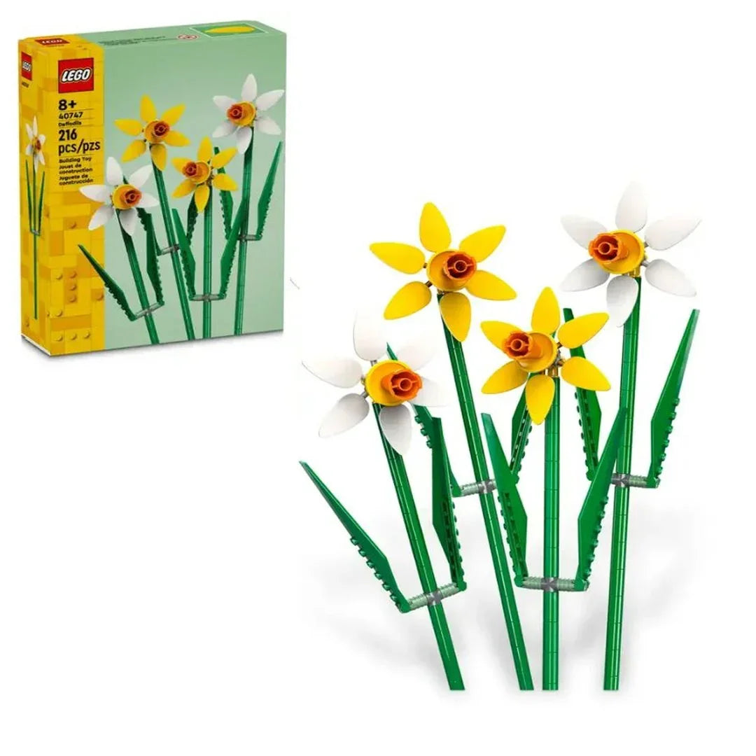 LEGO Daffodils Flowers (40747)  Create Your Floral Masterpiece- Age 8+ - Jaiman Toys