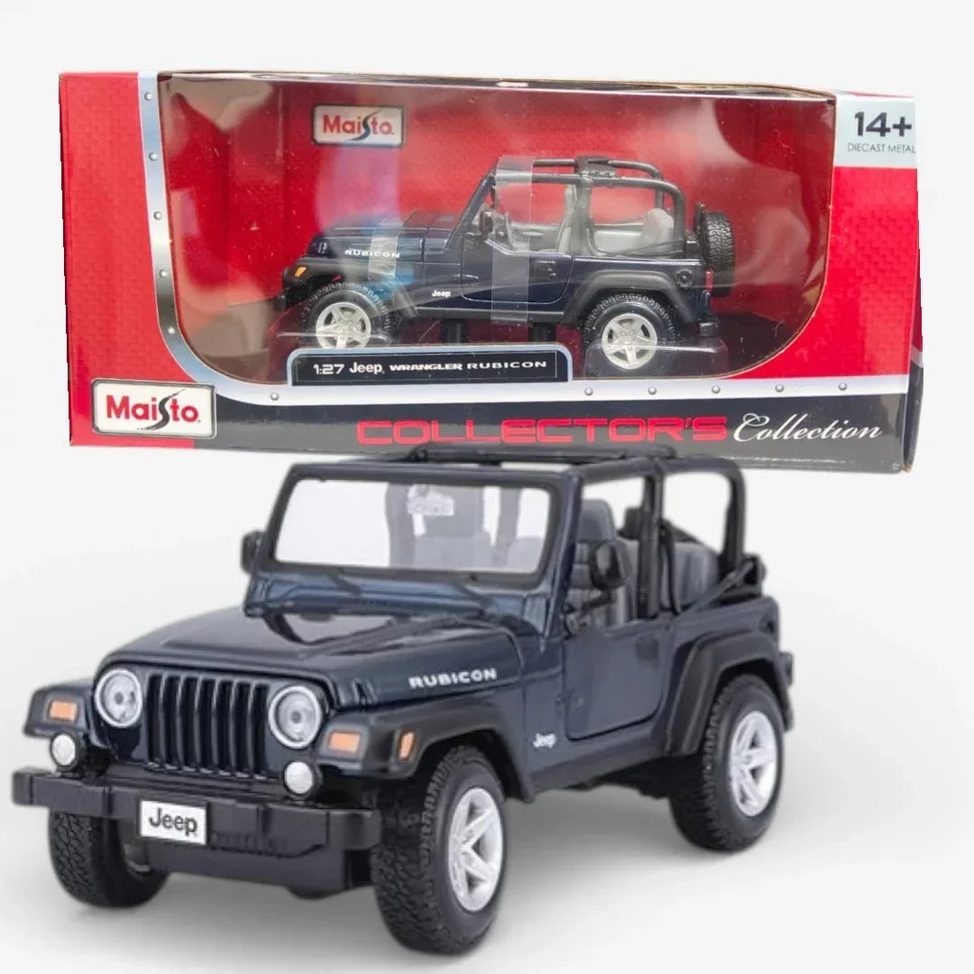 Maisto Jeep Wrangler Rubicon 1:27 Scale Die-Cast Model Car – Collector’s Edition Off-Road Jeep