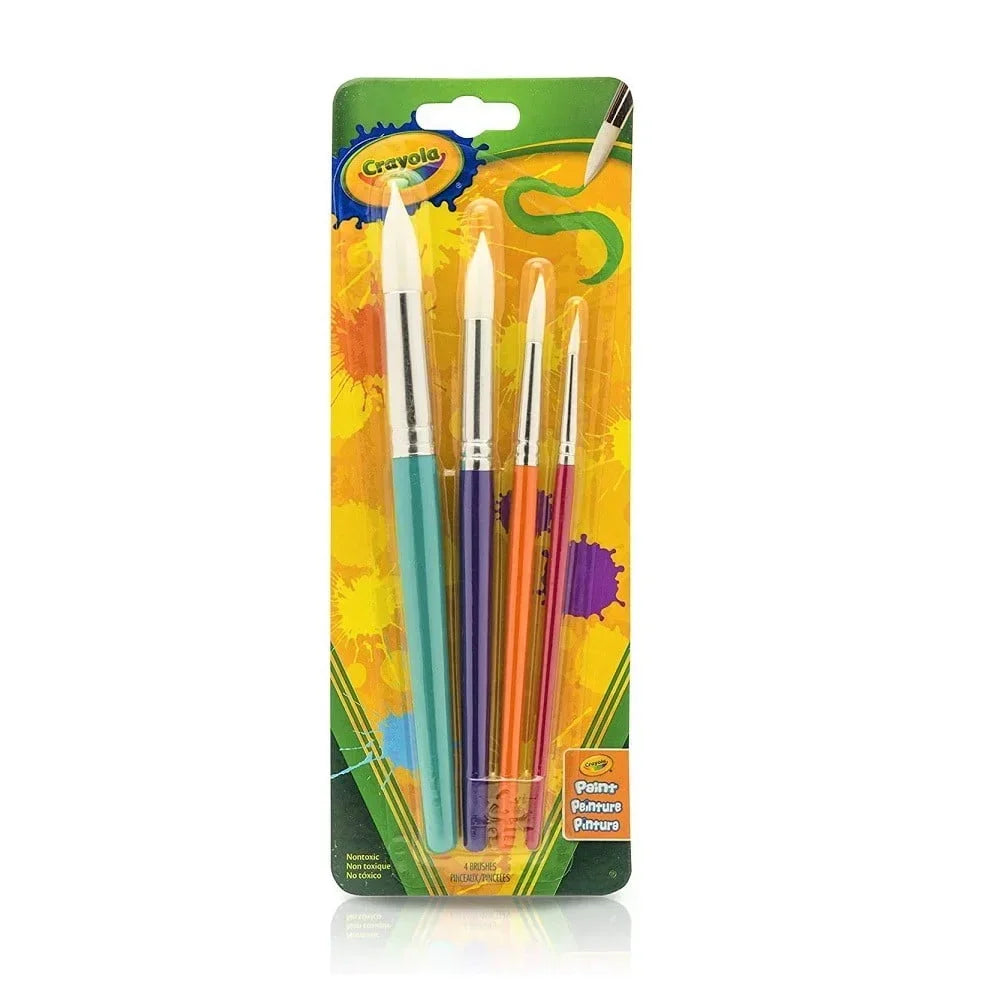 Crayola Big Paint Brushes (4 Count round) - Jaiman Toys