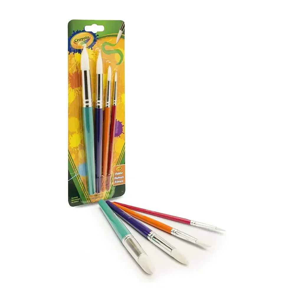 Crayola Big Paint Brushes (4 Count round) - Jaiman Toys