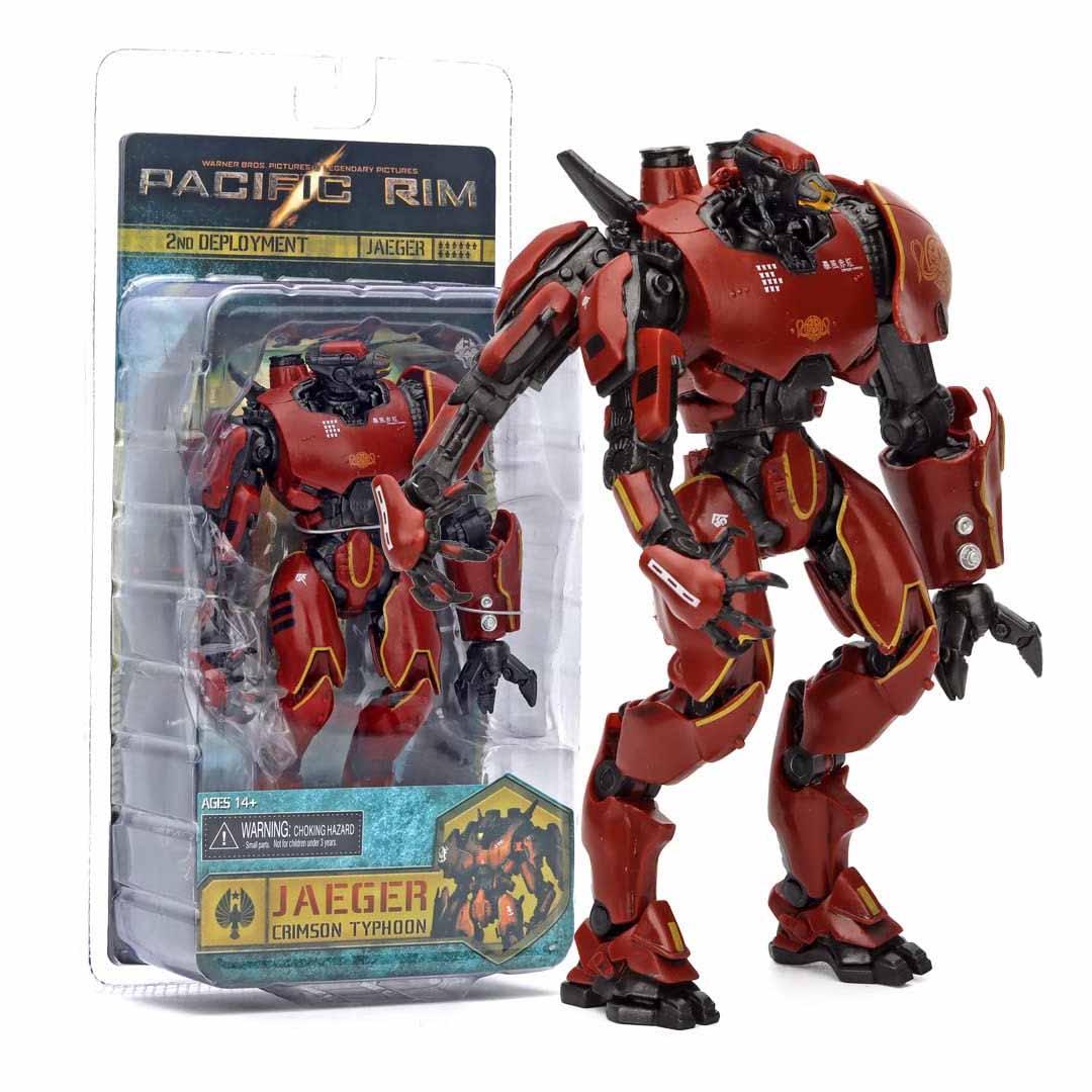 (Damaged Pack) Pacific Rim Crimson Typhoon Jaeger Action Figure 18cm | Articulated Robot Collectible Toy for Kids & Collectors