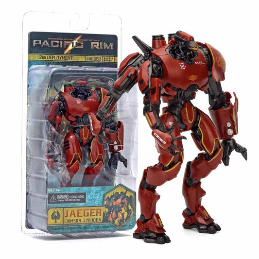(Damaged Pack) Pacific Rim Crimson Typhoon Jaeger Action Figure 18cm | Articulated Robot Collectible Toy for Kids & Collectors