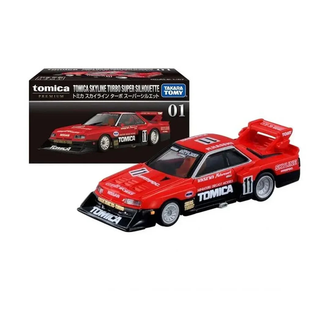 Takara Tomy Tomica Premium 01 Nissan Skyline Turbo Super Silhouette 1:67 Red - Jaiman Toys