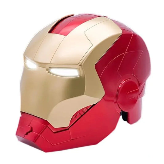 Iron Man LED Helmet Mask – Light-Up Eyes, 22” Ultimate Role-Play Costume for Kids & Adults - Jaiman Toys