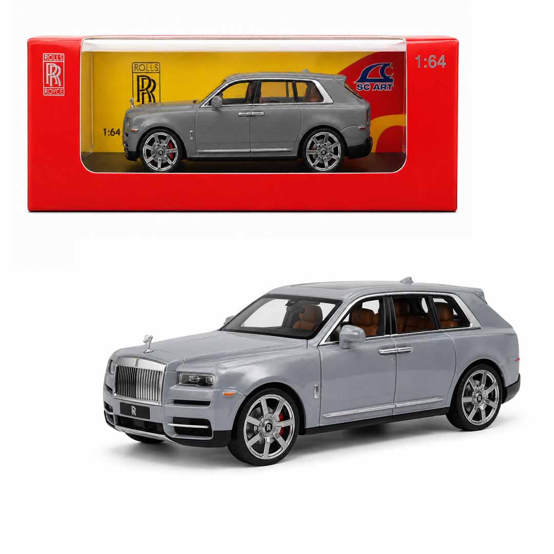 SC ART 1:64 Rolls Royce Cullinan Diecast Model Car | Premium Luxury SUV Scale Model Collectible for Kids & Collectors