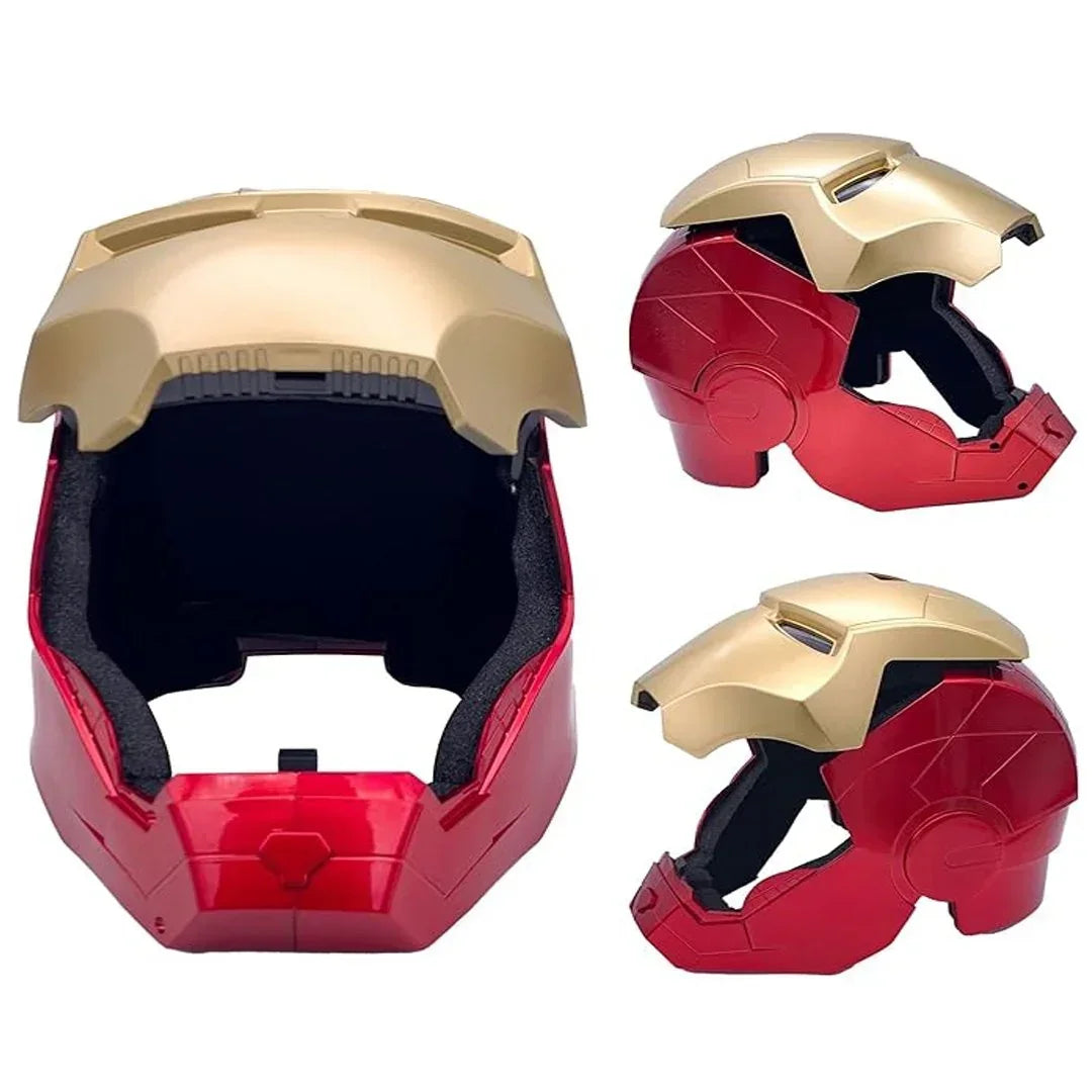 Iron Man LED Helmet Mask – Light-Up Eyes, 22” Ultimate Role-Play Costume for Kids & Adults - Jaiman Toys