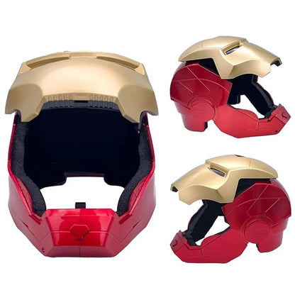 Iron Man LED Helmet Mask – Light-Up Eyes, 22” Ultimate Role-Play Costume for Kids & Adults - Jaiman Toys