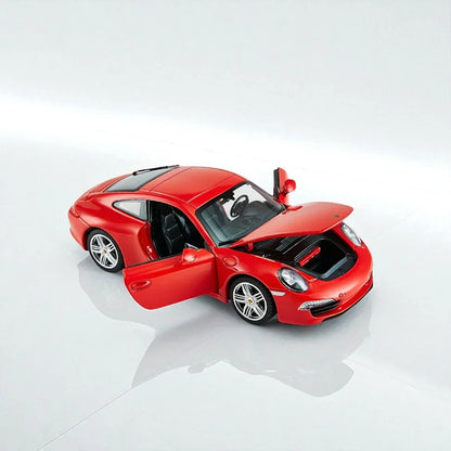Rastar 1:24 Porsche 911 Carrera S Diecast Model – Red | Openable Doors, Premium Collectible Car (56200) - Jaiman Toys