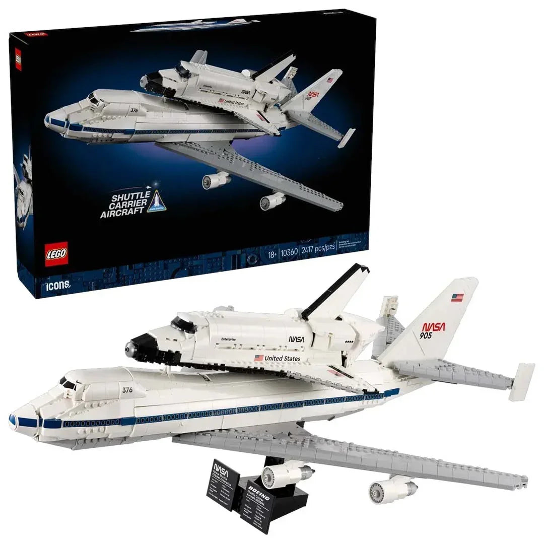 LEGO10360 Shuttle Carrier Aircraft  Iconic NASA Boeing747 & Space Shuttle Orbiter  2,417Piece Display Set - Jaiman Toys