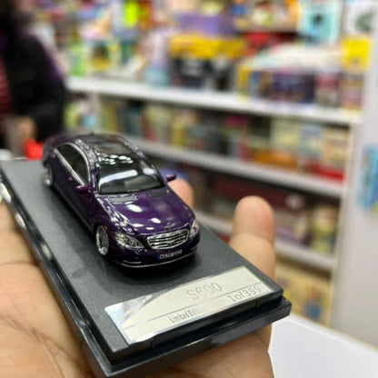STREET WARRIOR 1:64 Mercedes-Benz S600 (W220) Die-Cast Model Car | Premium Luxury Sedan Collectible with Display Case | 3 Variants