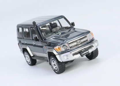 BM Creations 1:64 Toyota Land Cruiser LC76 Diecast Model Car | Premium Collectible with Opening Parts & Accessories | Three Color Variants