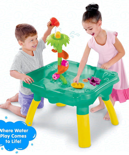 Funskool Giggles Splash n Fun Water Play Table | Interactive Kids Water Table with 10 Accessories | Educational Outdoor Toy for Toddlers 18M+