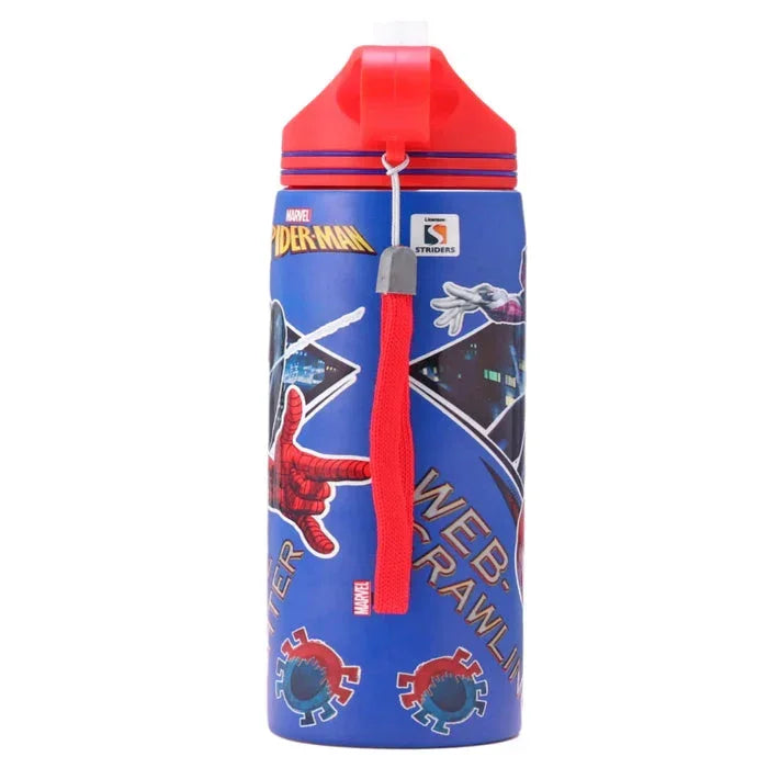 Striders Spider-Man Printed Stainless Steel Sipper Bottle - 700Ml - Jaiman Toys